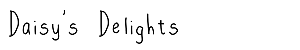 Daisy's Delights font preview